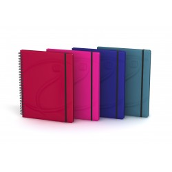 Caiet Cu Spirala A5+, Oxford Beauty Organiser, Coperta Carton Rigid, 60 File-90g/mp, Cu Elastic - Di