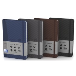 Caiet Cu Elastic, A6, Oxford Signature Men, Coperti Carton Rigid, 72 File-90g/mp - Mate