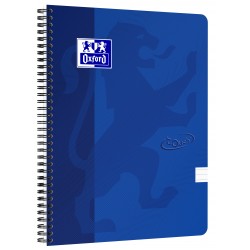 Caiet Cu Spirala A4, Oxford School Touch , 70 File-90g/mp, 4 Perf, Coperta Carton Albastru -dictando