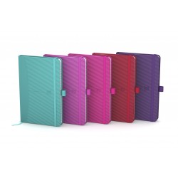 Caiet Cu Elastic, 9x14cm, Oxford Signature, Coperta Carton Rigid, 80 File-90g/mp, Dictando - Intense