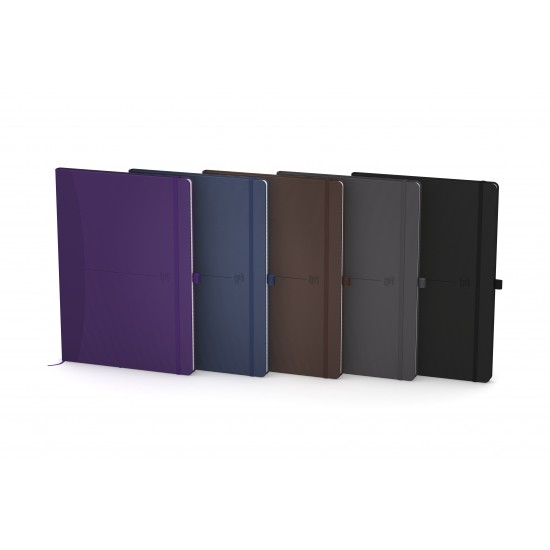 Caiet Cu Elastic, B5, Oxford Signature, 80 File - 90g/mp, Scribzee, Dictando - Culori Clasice