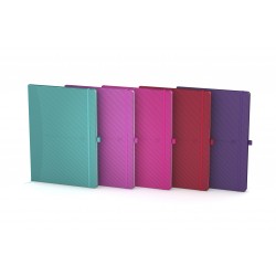 Caiet Cu Elastic, B5, Oxford Signature, 80 File - 90g/mp, Scribzee, Mate - Culori Intense