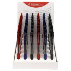 Display Pixuri Cu Gel Penac Cch-3, Rubber Grip, 0.7mm, 36 Buc/display - Culori Asortate