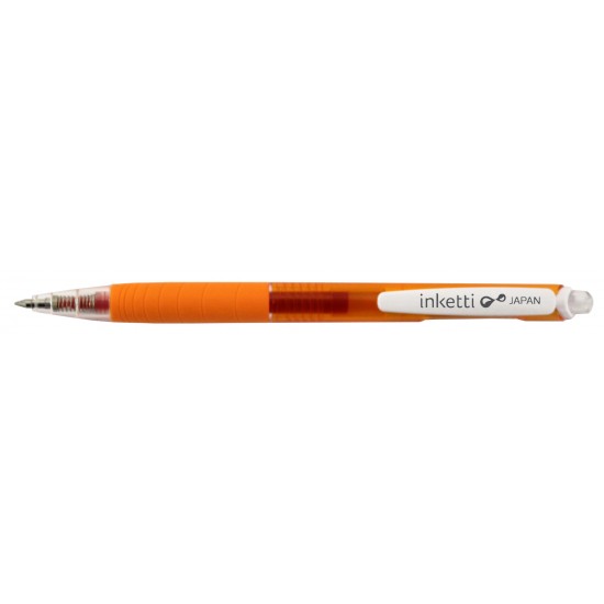 Pix Cu Gel Penac Inketti, Rubber Grip, 0.5mm, Corp Orange Transparent - Scriere Orange