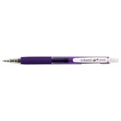 Pix Cu Gel Penac Inketti, Rubber Grip, 0.5mm, Corp Violet Transparent - Scriere Violet Pix Cu Gel Penac Inketti, Rubber Grip, 0.5mm, Corp Violet Transparent - Scriere Violet