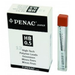 Mine Pentru Creion Mecanic 0,5mm, 12/set, Penac - 2h Mine Pentru Creion Mecanic 0,5mm, 12/set, Penac - 2h