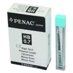 Mine Pentru Creion Mecanic 0,7mm, 12/set, Penac - H Mine Pentru Creion Mecanic 0,7mm, 12/set, Penac - H