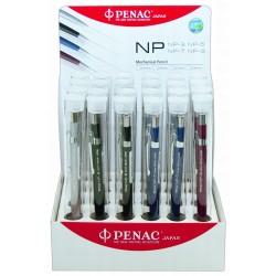 Display 24 Creioane Mecanice Profesionale Penac Np - (4 X 0,3mm, 10 X 0,5mm, 6 X 0,7mm, 4 X 0,9mm)