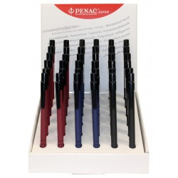 Display Creioane Mecanice Penac Rb-085m, Rubber Grip, 0.5mm, 36 Buc/display - Culori Corp Asortate
