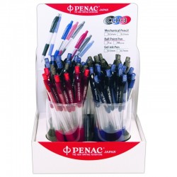 Display Creioane Mecanice Penac Cch-3, Rubber Grip, 0.5mm, 36 Buc/display - Culori Accesorii Asortat