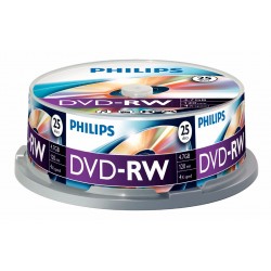 Dvd-rw 4.7gb (25 Buc. Spindle, 4x) Philips