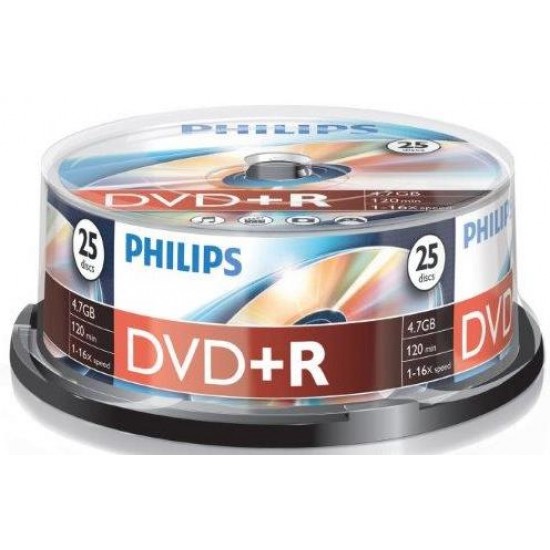 Dvd+r 4.7gb (25 Buc. Spindle, 16x) Philips
