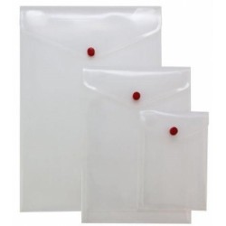 Mapa Protectie Documente, Folio Landscape, Cu 3 Separatoare Si Capsa, 5/set, Pukka - Transparent Mat