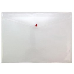 Mapa Protectie Documente, A3 Landscape, Cu 2 Buzunare Si Capsa, 5/set, Pukka - Transparent Mat