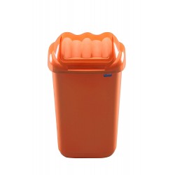 Cos Plastic Cu Capac Batant, Pentru Reciclare Selectiva, Capacitate 50l, Plafor Fala - Portocaliu