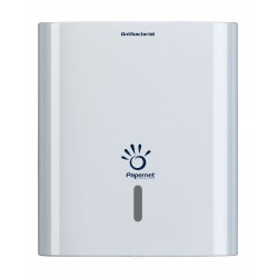 Dispenser Plastic Alb Pentru Servetele Pliate V (33,6x30x14,5 Cm), Papernet