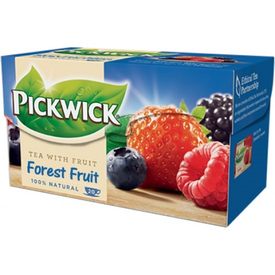 Ceai Pickwick Fruit - Negru Cu Fructe De Padure - 20 X 1,5 Gr./pachet