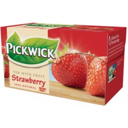 Ceai Pickwick Fruit - Negru Cu Capsuni - 20 X 1,5 Gr./pachet