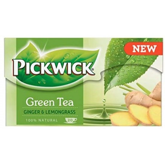Ceai Pickwick Green - Verde Cu Ghimbir & Lamaita 20 X 1,5 Gr./pachet