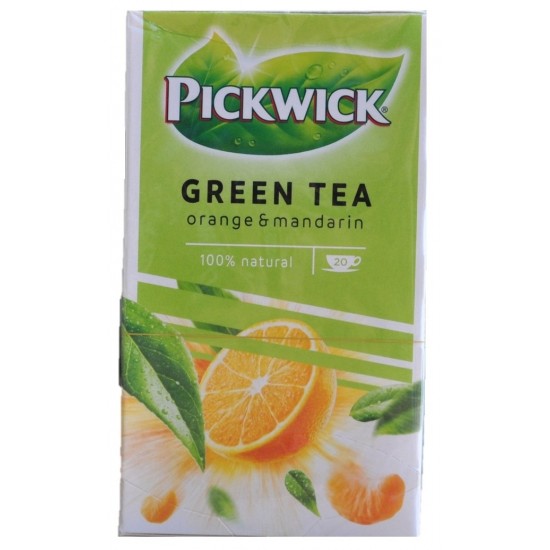 Ceai Pickwick Green - Verde Cu Portocale Si Mandarine - 20 X 1,5 Gr./pachet