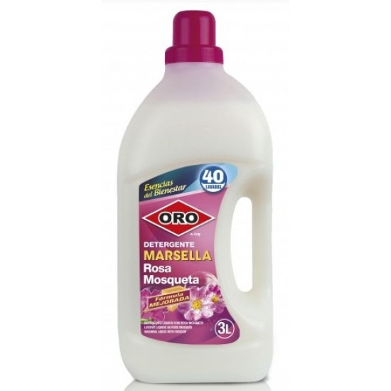 Detergent Rufe, 3 Litri, Pentru Masini Automate, Oro Marsella - Rose Mosquee