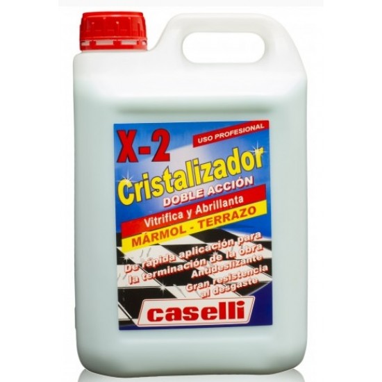 Detergent Caselli - X2, Cristalizator + Polish, Pt. Marmura Si Granit, 6 Litri - Albastru