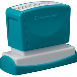 Stampila Xstamper Quix - Q14, Dreptunghiulara, 14 X 60mm - Tus Albastru