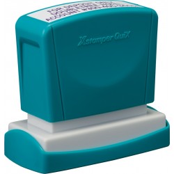 Stampila Xstamper Quix - Q11, Dreptunghiulara, 16 X 48mm - Tus Albastru