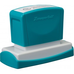 Stampila Xstamper Quix - Q18, Dreptunghiulara, 22 X 69mm - Tus Albastru
