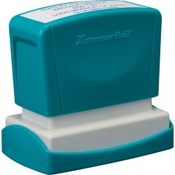 Stampila Xstamper Quix - Q12, Dreptunghiulara, 24 X 49mm - Tus Negru