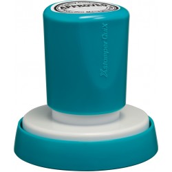 Stampila Xstamper Quix - Q53, Rotunda, D-38mm - Tus Albastru