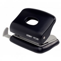 Perforator Plastic Rapid Fc20, 20 De Coli, Cutie, Negru