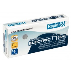 Capse Rapid Strong, 66/6, Pentru Capsator Electric, 2-20 Coli, 5000 Buc/cutie