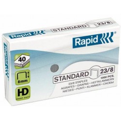 Capse Rapid Standard, 23/ 8, 10-40 Coli, 1000 Buc/cutie