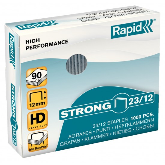 Capse Rapid Strong, 23/12, 60-90 Coli, 1000 Buc/cutie