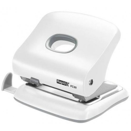 Perforator Plastic Rapid Fc30, 30 De Coli, Cutie, Alb