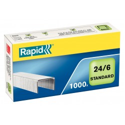 Capse Rapid Standard, 24/6, 2-20 Coli, 1000 Buc/cutie