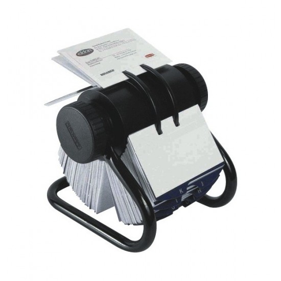 Fisier Rotativ Pentru 400 Carti De Vizita 57 X 102mm, Rolodex - Negru