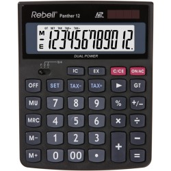 Calculator De Birou, 12 Digits, 147 X 115 X 32 Mm, Rebell Panther 12 - Negru Calculator De Birou, 12 Digits, 147 X 115 X 32 Mm, Rebell Panther 12 - Negru