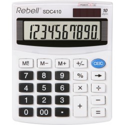 Calculator De Birou, 10 Digits, 125 X 100 X 27 Mm, Rebell Sdc 410 - Alb Calculator De Birou, 10 Digits, 125 X 100 X 27 Mm, Rebell Sdc 410 - Alb
