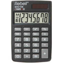 Calculator De Buzunar, 8 Digits, 88 X 59 X 10 Mm, Capac Din Plastic, Rebell Shc108 Calculator De Buzunar, 8 Digits, 88 X 59 X 10 Mm, Capac Din Plastic, Rebell Shc108