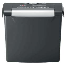 Distrugator Documente Manual Rexel Momentum S206, P2, Strip-cut (fasii), 6 Coli, Cos 9l, Negru