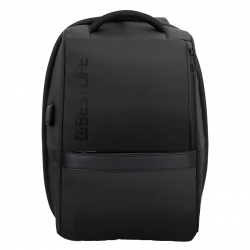 Rucsac Bestlife Neoton, 46x29x17cm, Compartiment Tableta Si Laptop 16 Inch, Negru