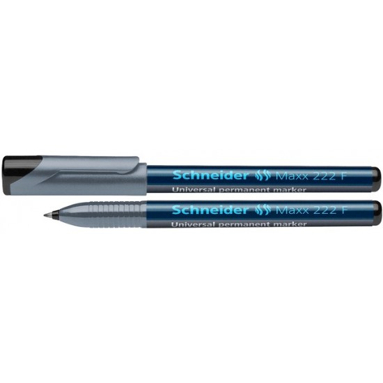 Universal Permanent Marker Schneider Maxx 222 F, Varf 0.7mm - Negru