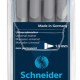 Universal Non-permanent Marker Schneider Maxx 225 M, Varf 1mm, 4 Culori/set - (n, R, A, V)