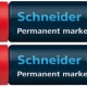 Permanent Marker Schneider Maxx 250, Varf Tesit 2+7mm - Rosu
