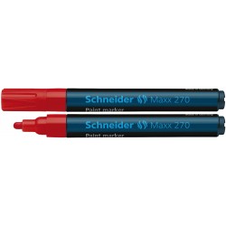 Marker Cu Vopsea Schneider Maxx 270, Varf Rotund 1-3mm - Rosu Marker Cu Vopsea Schneider Maxx 270, Varf Rotund 1-3mm - Rosu