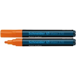 Marker Cu Vopsea Schneider Maxx 270, Varf Rotund 1-3mm - Orange