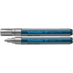 Marker Cu Vopsea Schneider Maxx 270, Varf Rotund 1-3mm - Argintiu Marker Cu Vopsea Schneider Maxx 270, Varf Rotund 1-3mm - Argintiu