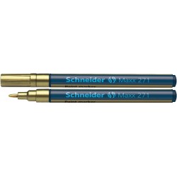 Marker Cu Vopsea Schneider Maxx 271, Varf Rotund 1-2mm - Auriu Marker Cu Vopsea Schneider Maxx 271, Varf Rotund 1-2mm - Auriu
